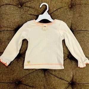 Wildflowers long sleeve off white shirt